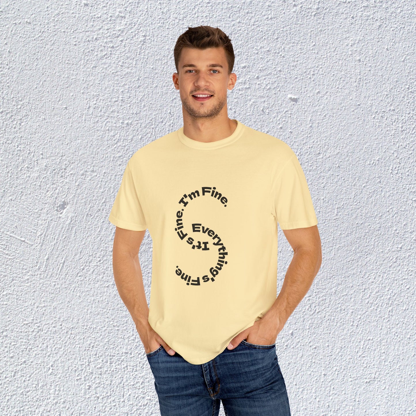 It's Fine. I'm Fine. Everything's Fine. Unisex T-Shirt, Mental Health Graphic Tee, Gift for Introverts