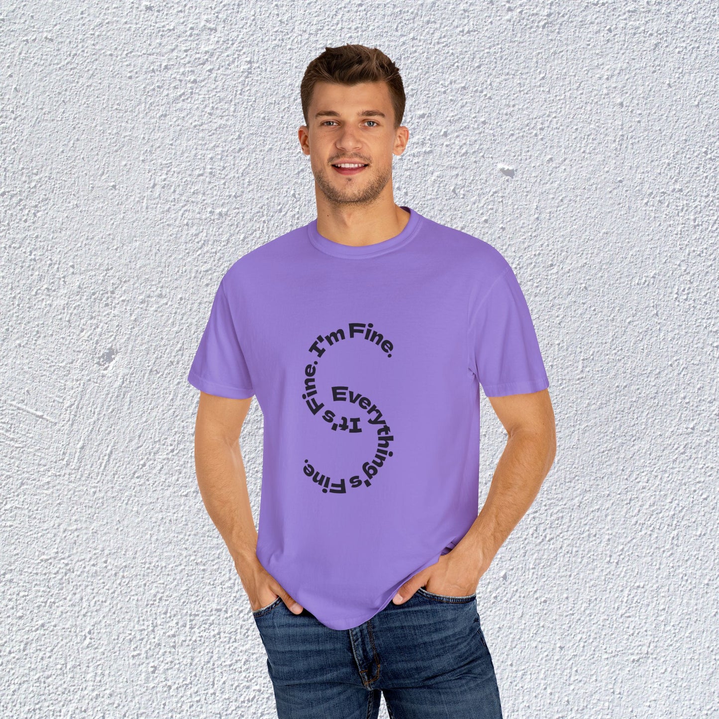 It's Fine. I'm Fine. Everything's Fine. Unisex T-Shirt, Mental Health Graphic Tee, Gift for Introverts