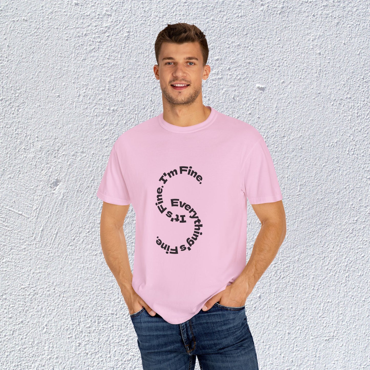 It's Fine. I'm Fine. Everything's Fine. Unisex T-Shirt, Mental Health Graphic Tee, Gift for Introverts