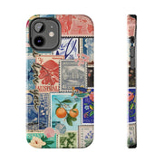 Vintage European Stamps Tough iPhone Case