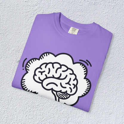 I Think I Think Too Much Unisex T-Shirt, Mental Health Graphic Tee, Gift for Introverts