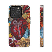 Vintage Heart Mosaic Collage iPhone Case