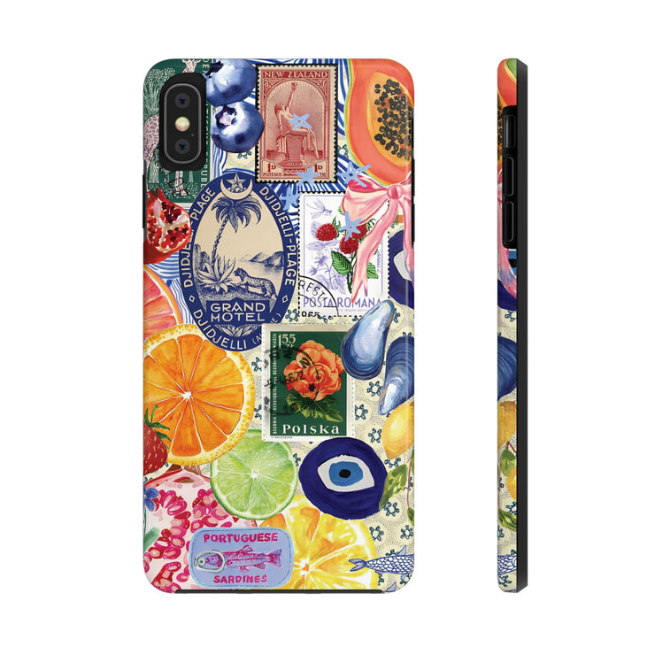 Fruity European Collage Tough iPhone Case