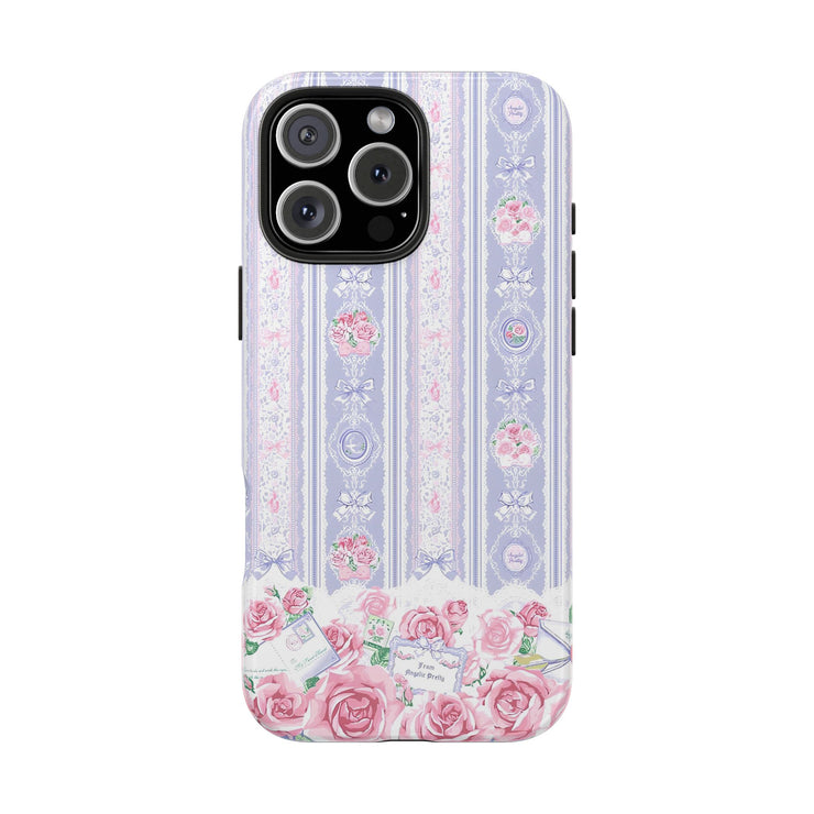 Blushing Florals Roses iPhone Case