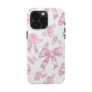 Pink Valentine Toile De Jouy Tough iPhone Case