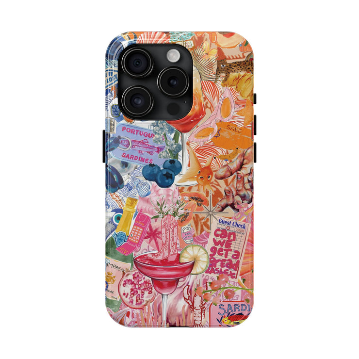 Cool Collage Tough iPhone Case