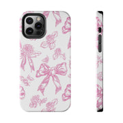 Pink Valentine Toile De Jouy Tough iPhone Case