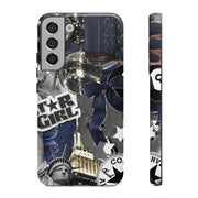 Star Girl Blue Collage Tough Samsung Cases