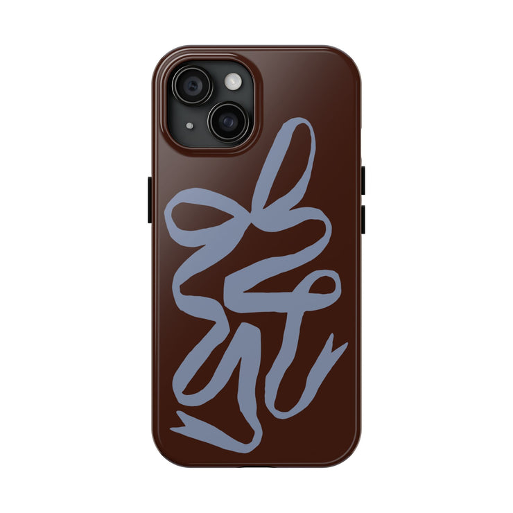 Mocha Ribbon iPhone Case