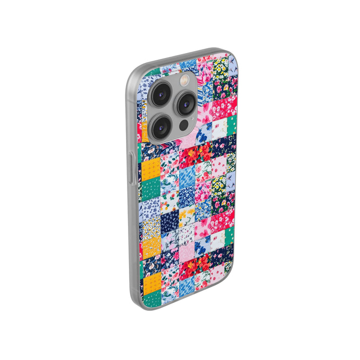 Collage Florals Stamps Flexi iPhone Cases