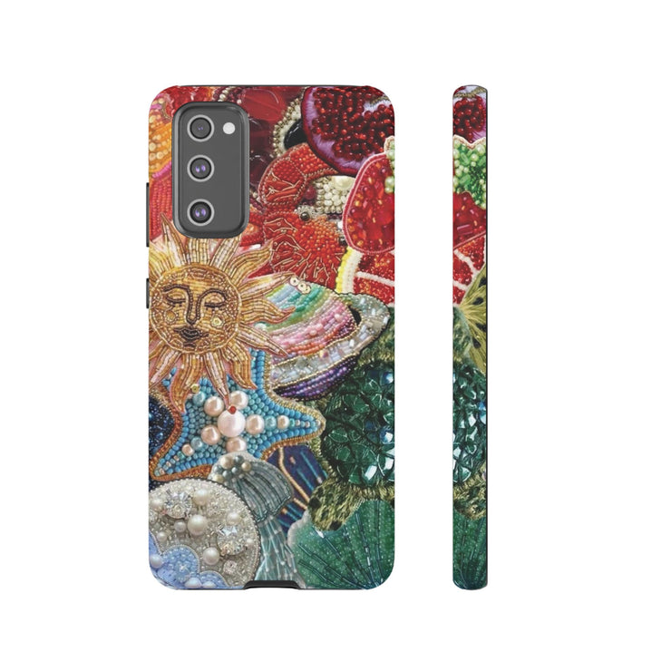 Vintage Mosaic Sun Samsung Cases