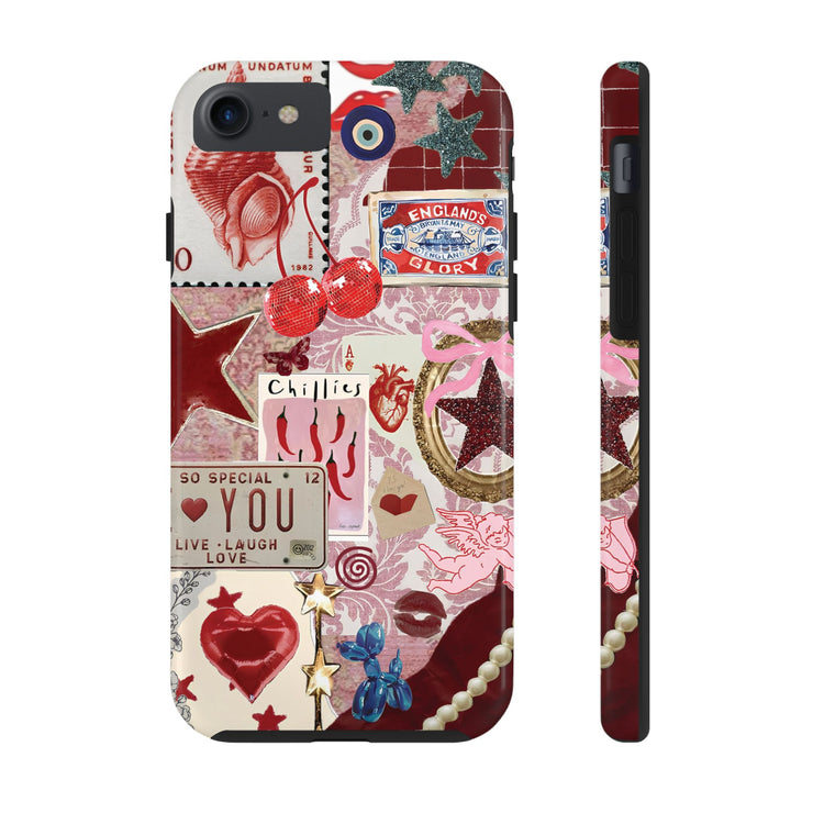 Chillies Collage Tough iPhone Case