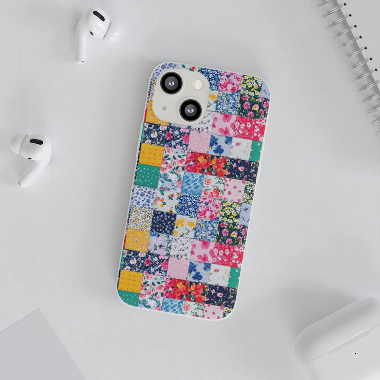 Collage Florals Stamps Flexi iPhone Cases