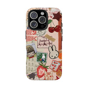 Collage Coquette Cherry Tough iPhone Case