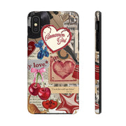 Cinnemon Girl Coquette Cherry With Bow Tough iPhone Case