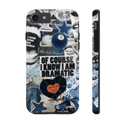 Blue Coquette 2 Ball Collage Tough iPhone Case