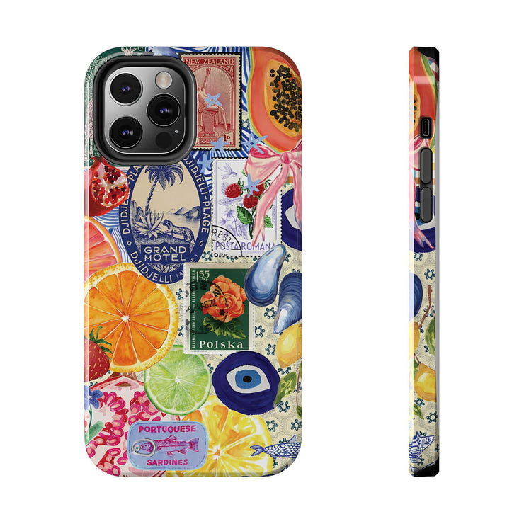 Fruity European Collage Tough iPhone Case