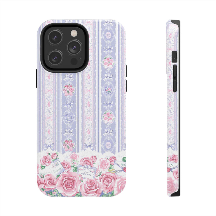 Blushing Florals Roses iPhone Case