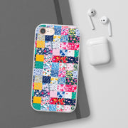 Collage Florals Stamps Flexi iPhone Cases