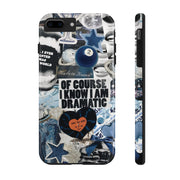 Blue Coquette 2 Ball Collage Tough iPhone Case