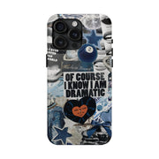 Blue Coquette 2 Ball Collage Tough iPhone Case