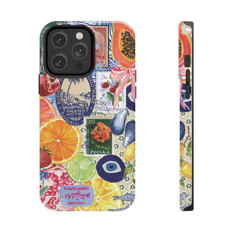 Fruity European Collage Tough iPhone Case