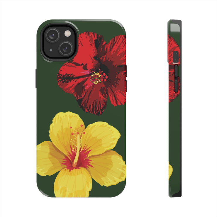 Hibiscus Flowers Tough iPhone Case