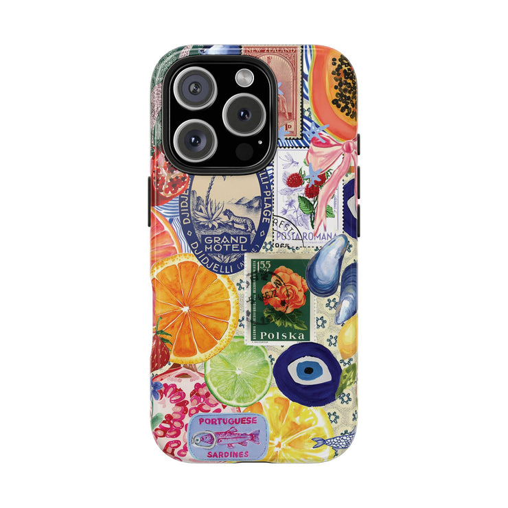 Fruity European Collage Tough iPhone Case