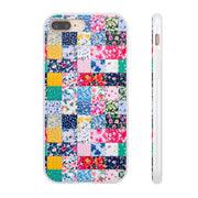 Collage Florals Stamps Flexi iPhone Cases