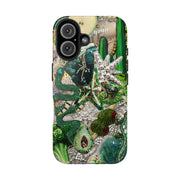 Green Vintage Mosaic Collage iPhone Case