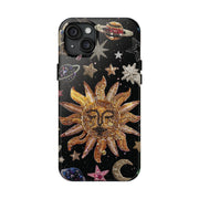 Sun Moon Star Faux Celestial Tough iPhone Case