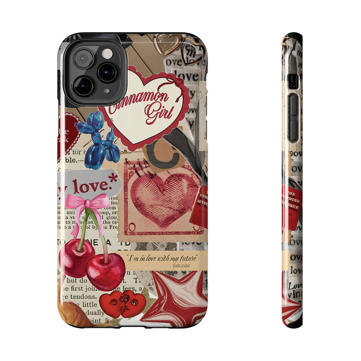 Cinnemon Girl Coquette Cherry With Bow Tough iPhone Case