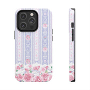 Blushing Florals Roses iPhone Case