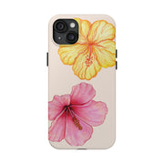 Hibiscus Flower Yellow Tough iPhone Case