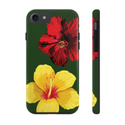 Hibiscus Flowers Tough iPhone Case