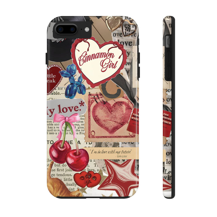 Cinnemon Girl Coquette Cherry With Bow Tough iPhone Case