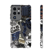 Star Girl Blue Collage Tough Samsung Cases