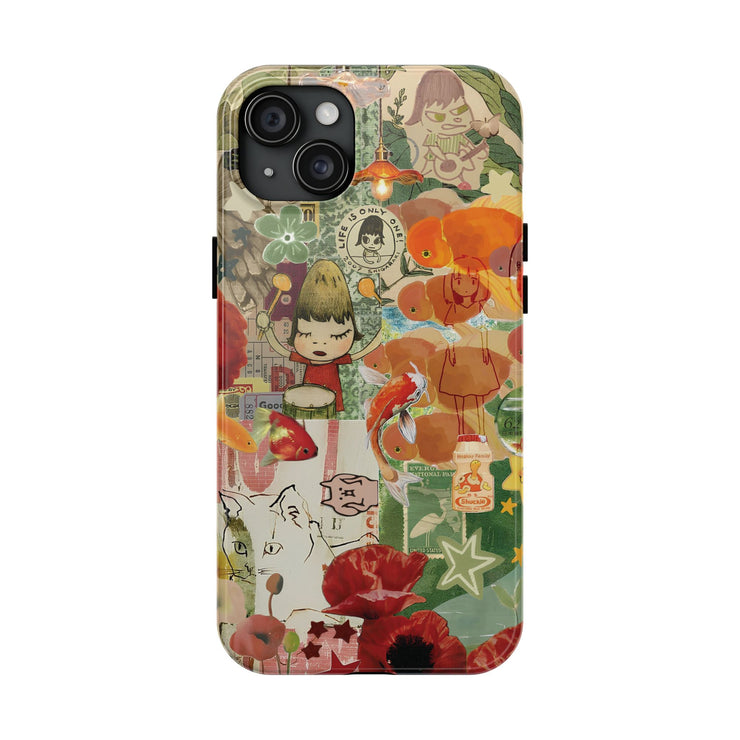 Collage Goldfish Tough iPhone Case