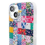 Collage Florals Stamps Flexi iPhone Cases