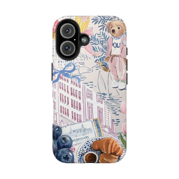 Vintage Coquette Collage Tough iPhone Case