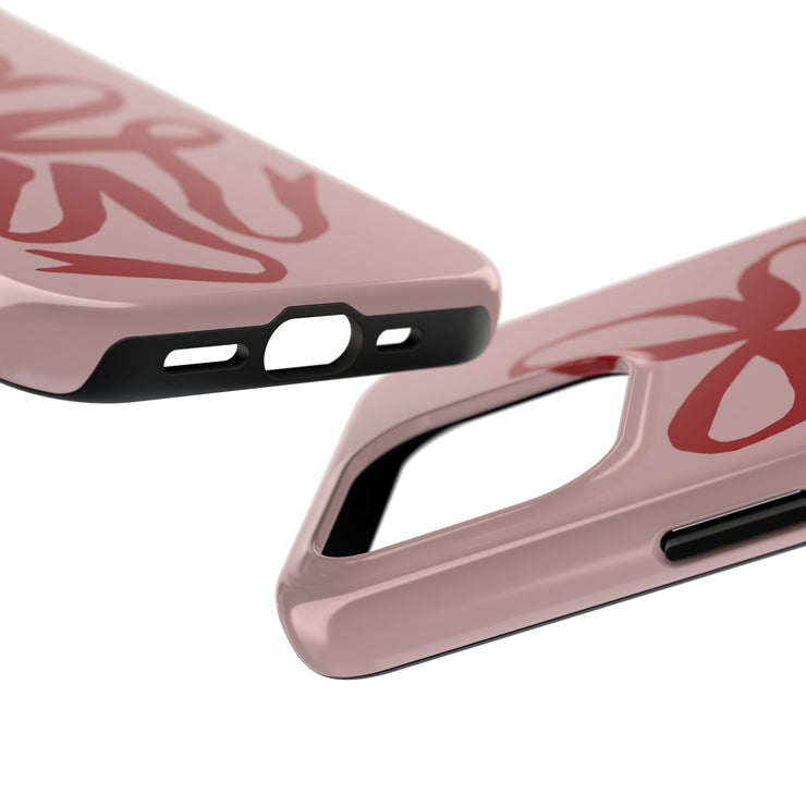 Valentine Ribbon Tough iPhone Case