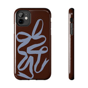 Mocha Ribbon iPhone Case