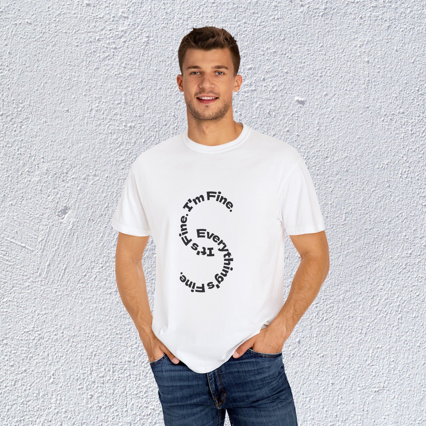 It's Fine. I'm Fine. Everything's Fine. Unisex T-Shirt, Mental Health Graphic Tee, Gift for Introverts
