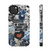 Blue Coquette 2 Ball Collage Tough iPhone Case