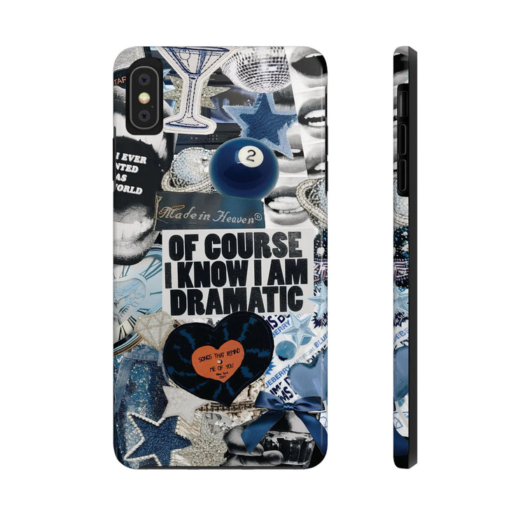 Blue Coquette 2 Ball Collage Tough iPhone Case