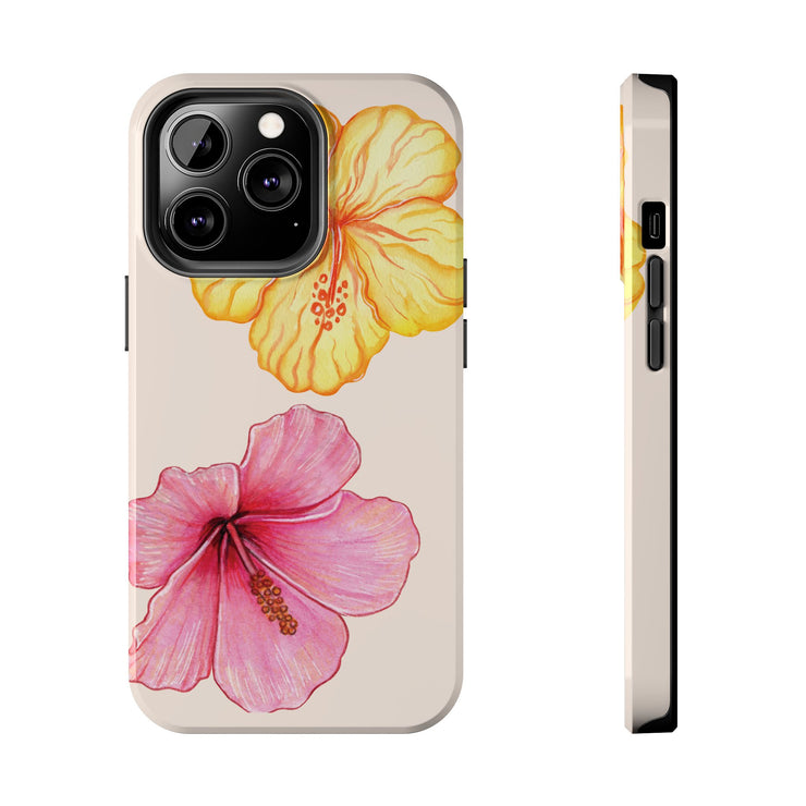 Hibiscus Flower Yellow Tough iPhone Case