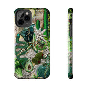 Green Vintage Mosaic Collage iPhone Case