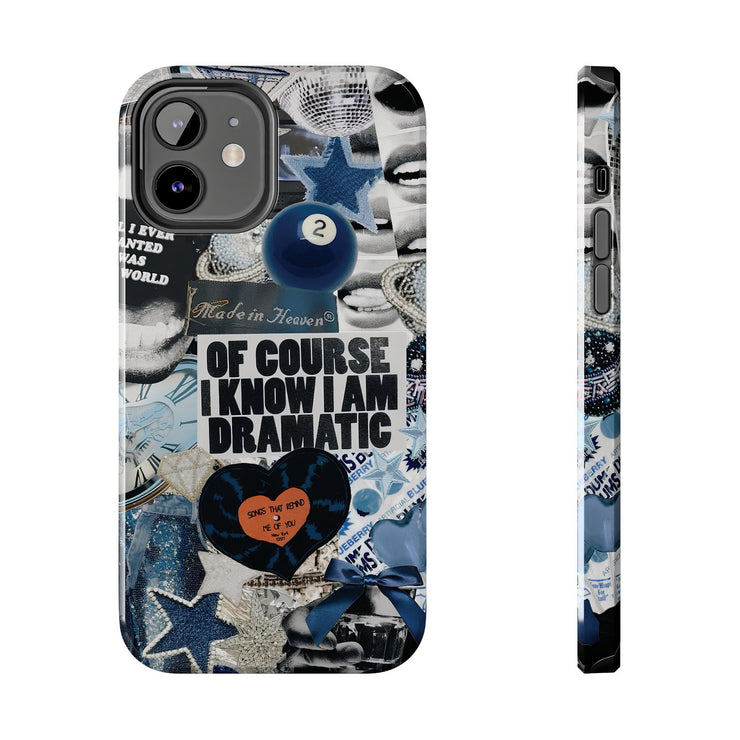 Blue Coquette 2 Ball Collage Tough iPhone Case