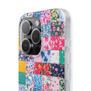 Collage Florals Stamps Flexi iPhone Cases