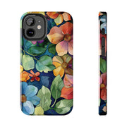 Floral Stained Glass Effect Tough iPhone Case